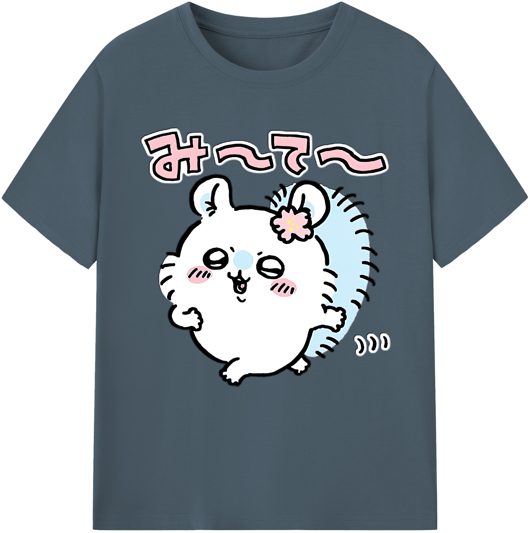 （画像用） ちいかわ モモンガ Chii-kawa Momonga 綿100％半袖Tシャツ（フロントプリント）